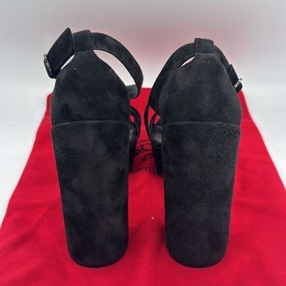 CHRISTIAN LOUBOUTIN Movida Jane 130 black suede sandals - Picture 4 of 13